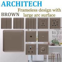 Gambar Architech Infinity A63-K19 Brown Sakelar/SAKLAR/CETEKAN INTERMEDIATE - INTERMEDIATE dari ARCHITECH INDONESIA Kota Administrasi Jakarta Utara 4 Tokopedia