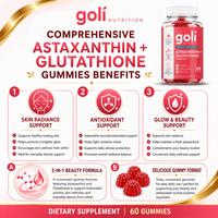 Gambar Goli Nutrition Daily Skin Support Gummies dengan Astaxanthin dan Glutathione Kombinasi Dua Nutrisi Isi 60 Gummy dari Goli Health Store Kota Tangerang 4 Tokopedia