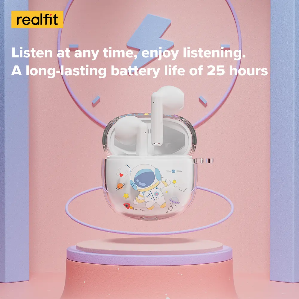 Tai Nghe Nhét Tai Nghe Bluetooth Realfit F1 TWS, Thiết Kế Hoạt Hình Dễ Thương, Đầy Màu Sắc, BT5.3, Tai Nghe Không Dây Mini, Có Mic | BigBuy360 - bigbuy360.vn Tai Nghe Nhét Tai Nghe Bluetooth Realfit F1 TWS, Thiết Kế Hoạt Hình Dễ Thương, Đầy Màu Sắc, BT5.3, Tai Nghe Không Dây Mini, Có Mic | BigBuy360 - bigbuy360.vn