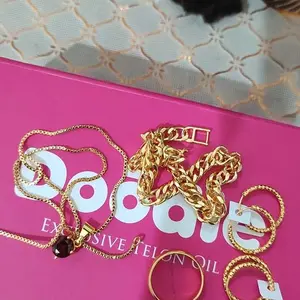 SET PERHIASAN WANITA GELANG TAMBANG ELEGAN BERLAPIS EMAS MUDA FREE SURAT DARI TOKO