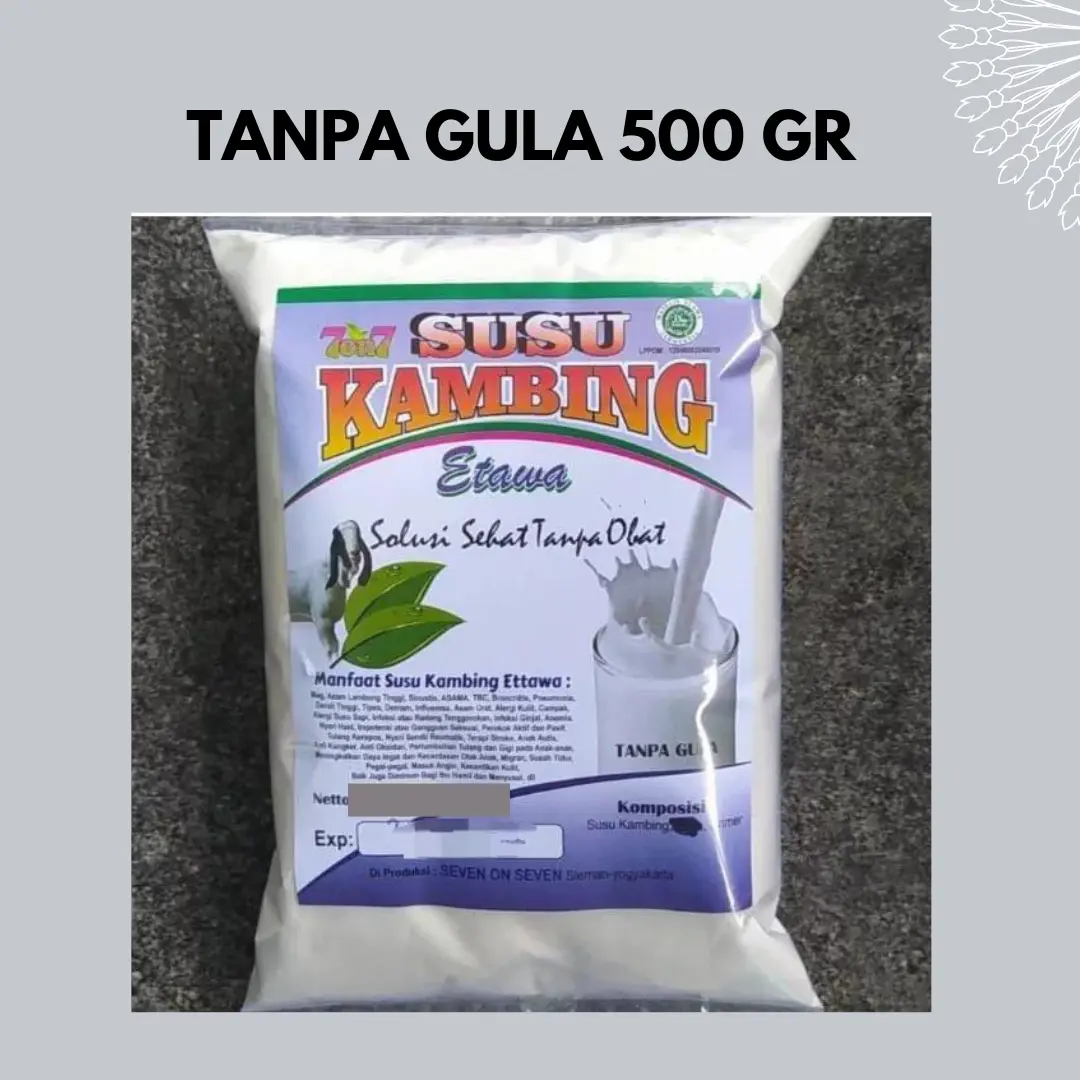 Susu Kambing Etawa Bubuk Tanpa Gula 500Gr