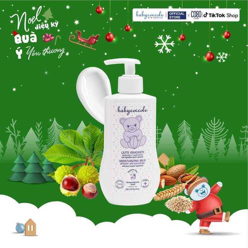 Sữa dưỡng ẩm cho bé Babycoccole 0M+ dưỡng da trẻ em từ sơ sinh 250ml