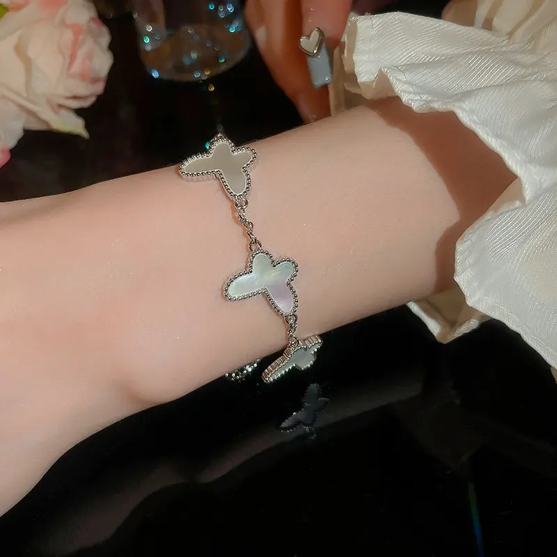 Berlala Fashion Jewelry Bracelets | Gelang Inisial Huruf, Bunga, Kupu-kupu | Gelang Copper Simple Elegan 2