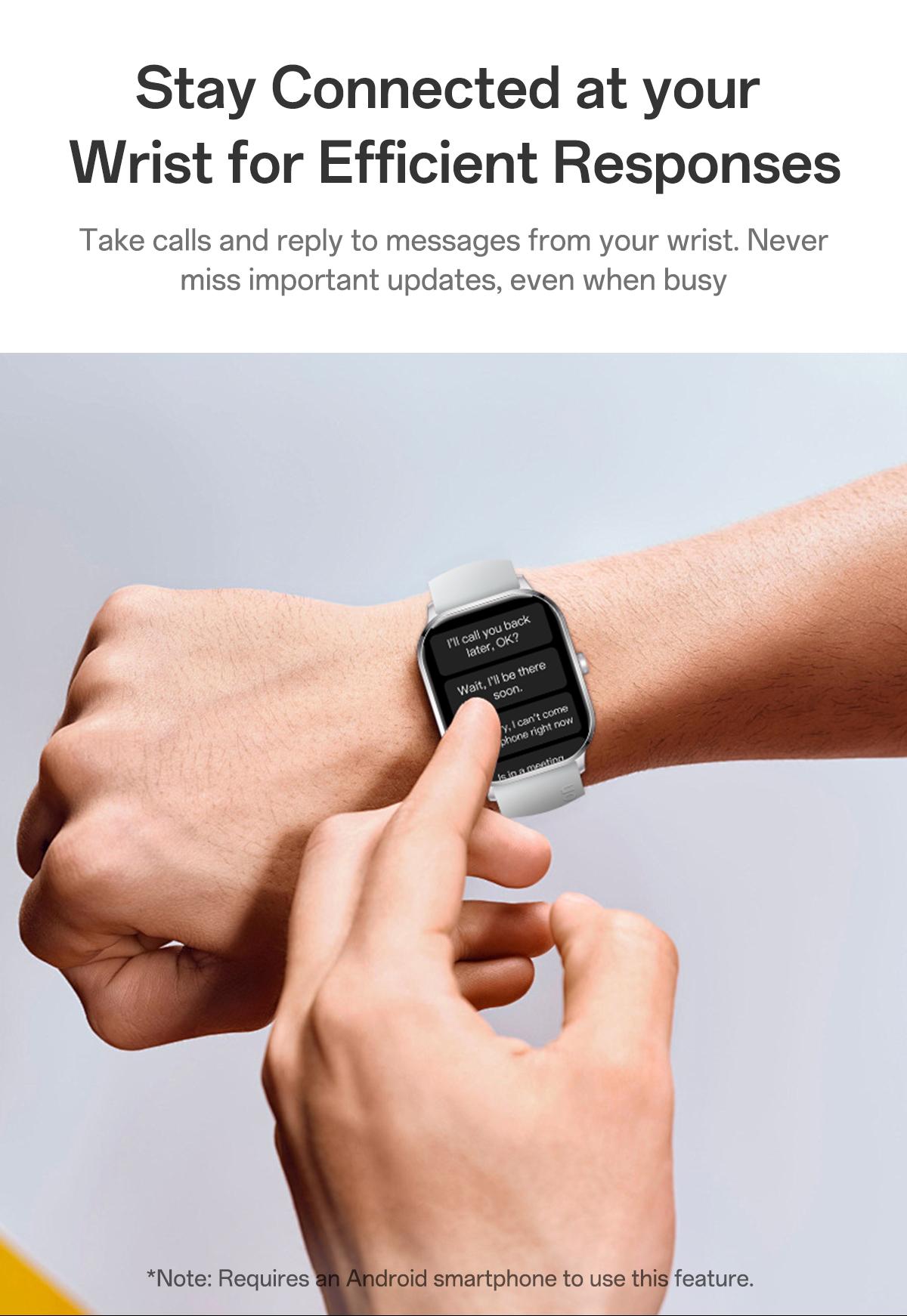 【24H ship】Huafit A2 Official Smartwatch Slim Terbaru | Balas Pesan Singkat Cepat |Monitor Emos| Layar Penuh IPS1.96'' | Super tipis 8.5mm | Tahan Air IP68 | 110+ Mode Olahraga | SpO2 & Detak Jantung 24 Jam |Smartwatch untuk Pria & Wanita Smart Watch Aolon 【24H ship】Huafit A2 Official Smartwatch Slim Terbaru | Balas Pesan Singkat Cepat |Monitor Emos| Layar Penuh IPS1.96'' | Super tipis 8.5mm | Tahan Air IP68 | 110+ Mode Olahraga | SpO2 & Detak Jantung 24 Jam |Smartwatch untuk Pria & Wanita Smart Watch Aolon