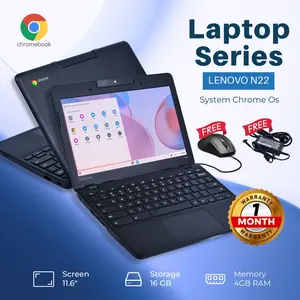 [Pre-Owned] Laptop Lenovo N22 RAM 4GB SSD 16GB Layar 11.6 Inch Chrome OS Intel Celeron N3060 Bekas