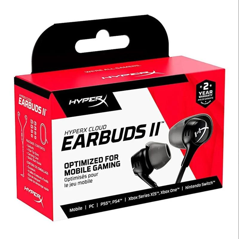 Tai nghe Gaming HyperX Cloud Earbuds 2 - Tai nghe chuyên game PUBG, COD, FREE FIRE... CHÍNH HÃNG Nhét Tai