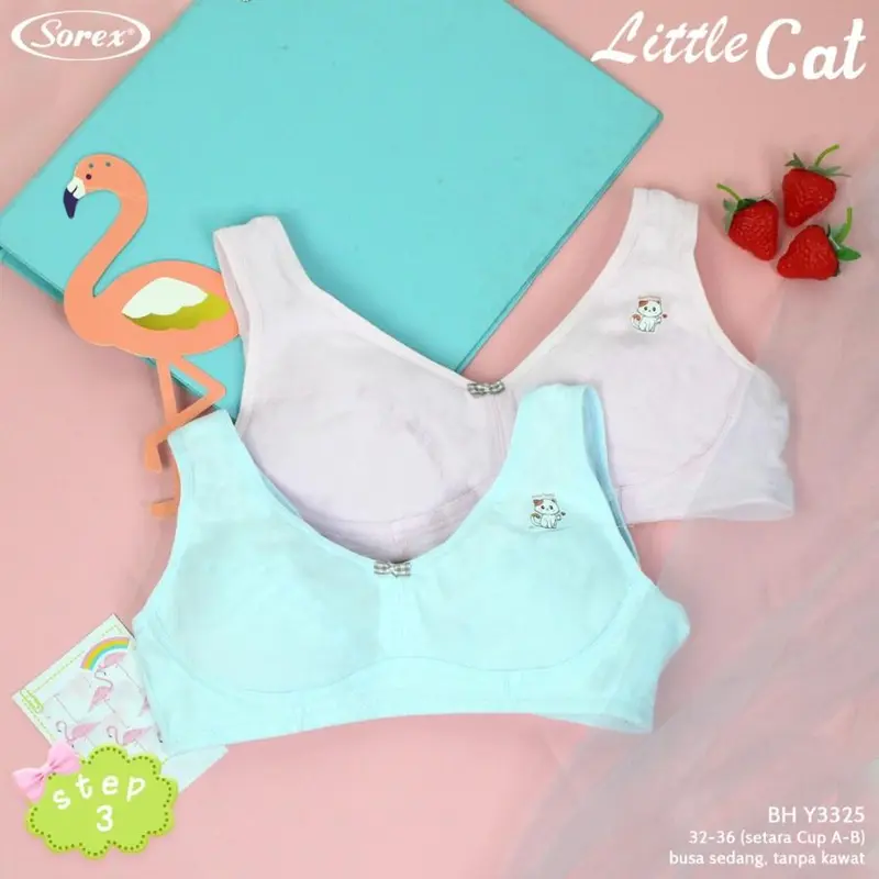 PAKET 3Pcs Bra Remaja Sorex  Young Y3323 Y3324 Y3325 Y3310 Sorex Young step 3 no busa no kawat 4