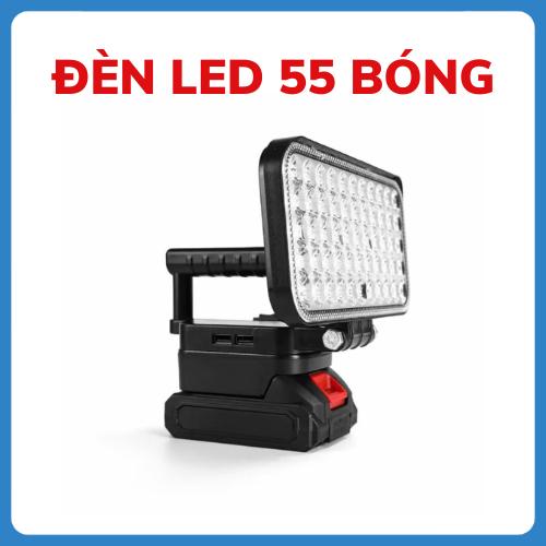   TECHZONE x VINHBANHBO  Đèn LED Siêu Sáng 55 LED Sử Dụng Pin Phổ Thông Với 2 Chế Độ Sáng Có Cổng Sạc Điện Thoại USB Tay Cầm Tiện Dụng 