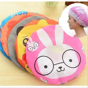 Shower Cap Karakter Random Topi Pelindung Penutup Kepala Rambut Lucu Waterproof Topi Keramas
