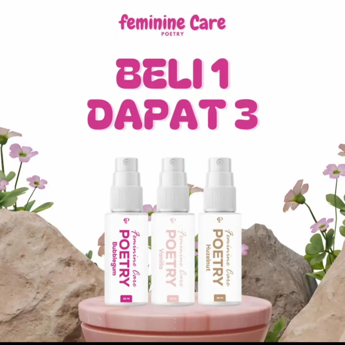 GENDESES paket promo Bundling Sweet Aromatic Feminime care Spray 3 Pcs