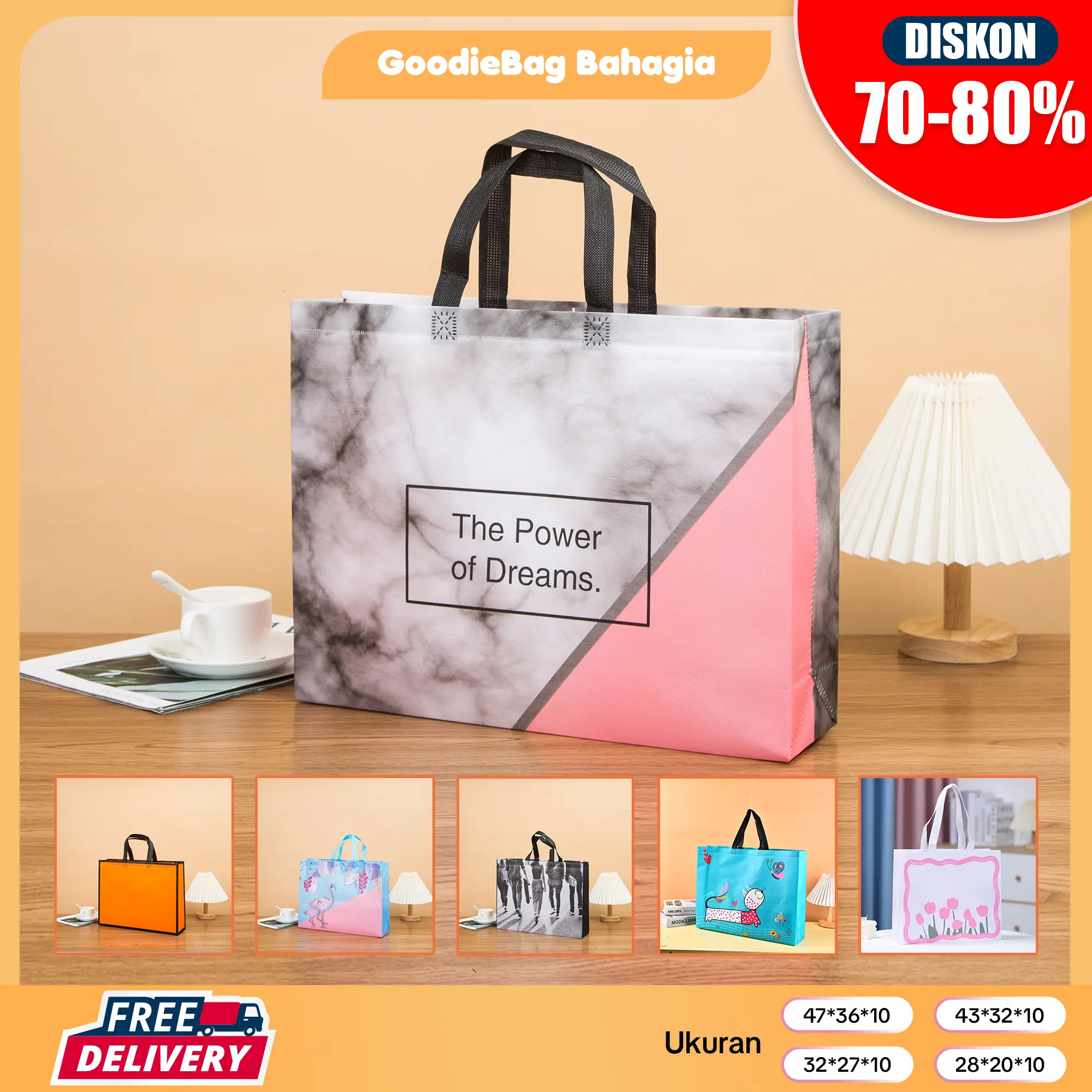 Tas Belanja - Tas Spunbond - Tas Jinjing - Tas Souvenir - Tas Jinjing Wanita - Tas Lipat - Tas Kado - Kantong Belanja - Souvenir - Kantong - Shopping bag - Spoundbond - Tote Bag - Tas Wanita - Tas Murah - Tas Belanja Murah