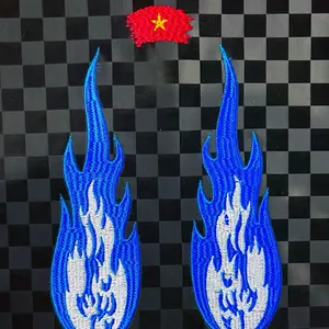 Kulit Jok Motor Api Karbon Catur 3D BORDIR Style Vietnam V3