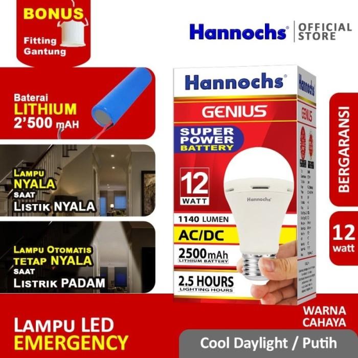 Bohlam Emergency Hannochs Genius Lampu Emergency Hannochs Bohlam LED 2