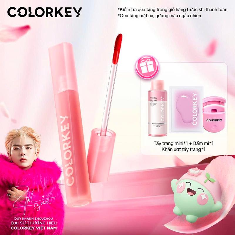 EX-VIÊN VIBI Son Kem Velvet COLORKEY Phiên Bản 2.5 Chất Son Mỏng Mịn Bền Màu Mềm Mượt Trên Môi 2.5g