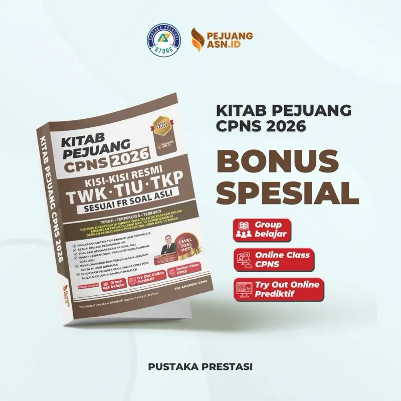 KITAB PEJUANG CPNS 2026 l SOAL ASLI CAT TWK TIU TKP | FULL PENALARAN & PEMBAHASAN l SOAL HOTS Siswa
