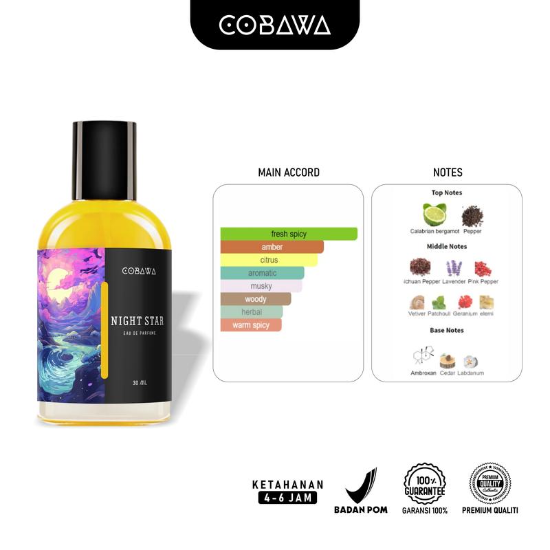 DAPAT 4 PARFUM BEST SELLER Cobawa Eau De Parfum 30 ml Parfum Pria Tahan Lama 4