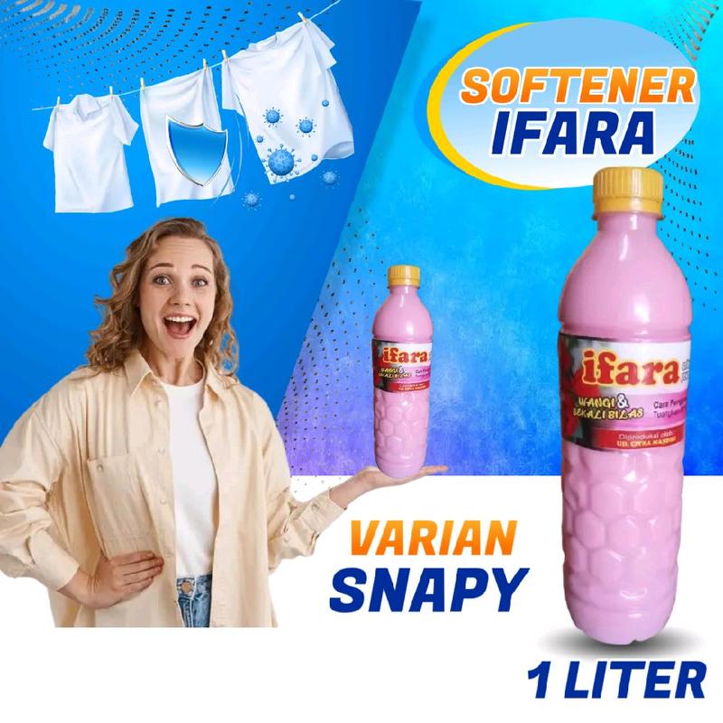 Softener Ifara Pelembut dan Pewangi Pakaian Original 1 Liter - Clean, Anak, Bunga, Merah 9