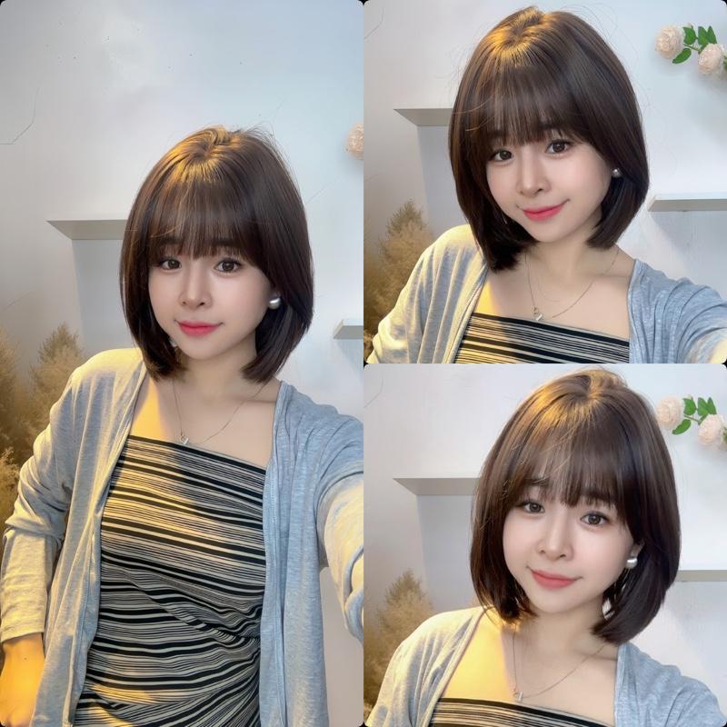 >>NEW<< Tóc Giả Nguyên Đầu Dệt Kim Vic Women Wig Nữ
