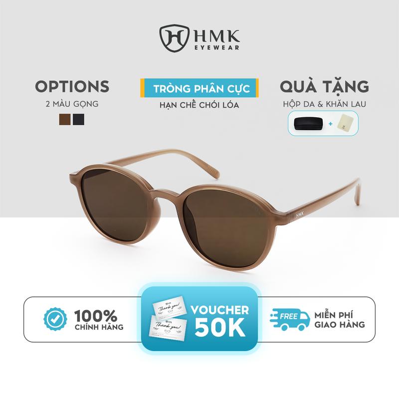  Kính Mát Tròng Phân Cực Chống Tia UV Hạn Chế Chói Lóa Unisex Nam Nữ Thời Trang Trendy Bảo Vệ Mắt -  KM9055 