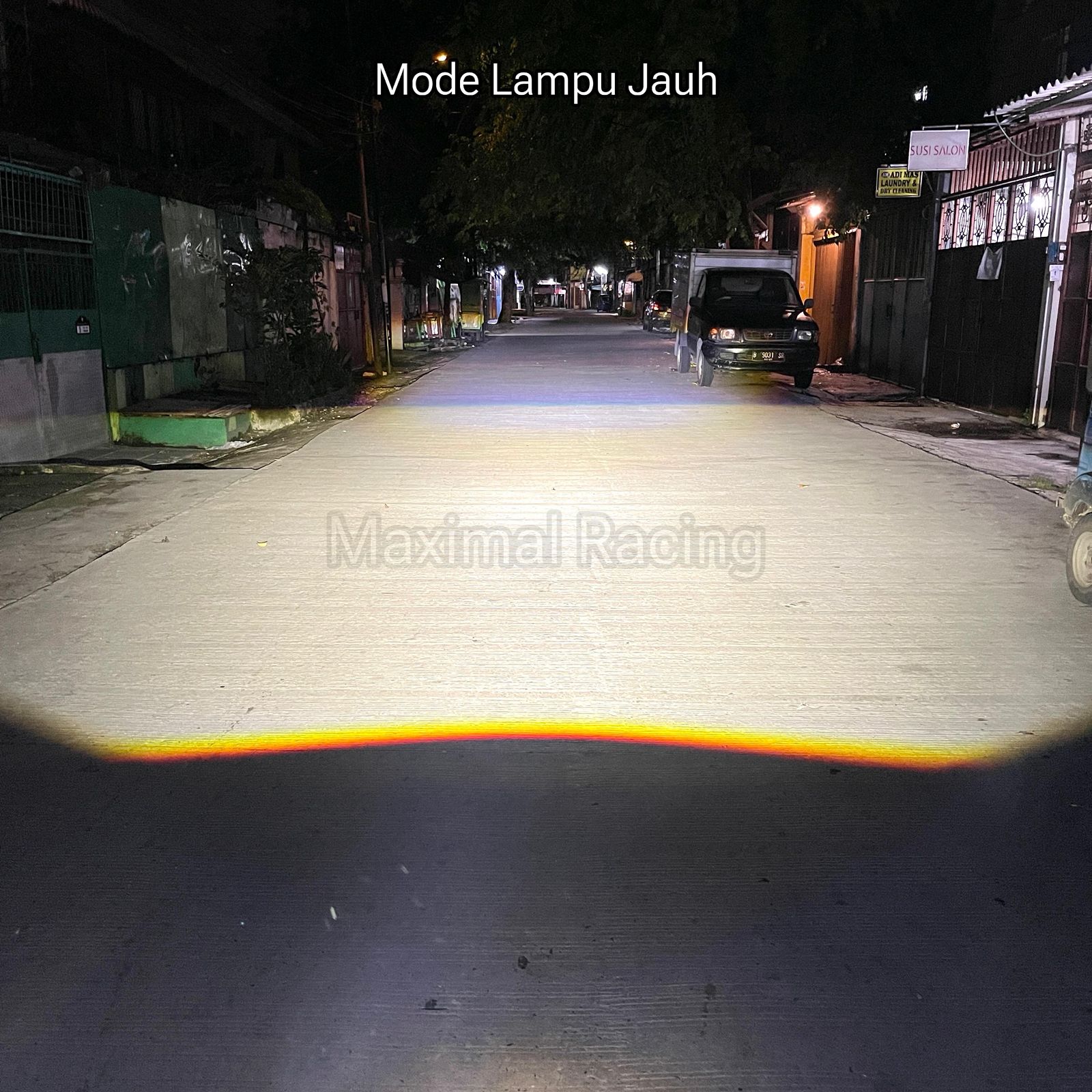 Epic Racing E89X Lampu Tembak Biled 3 Mata Blue Lens 85 Watt Sorot Kabut Super Terang Motor Mobil