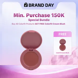 WARDAH Colorfit Cream Blush - Formula ringan dan teksturnya creamy - Makeup - Blush On - Liquid Blush - Blush On Cream Blush - Make Up - Blush On Cool Tone - Blush On Warm Tone - Blush On Wardah