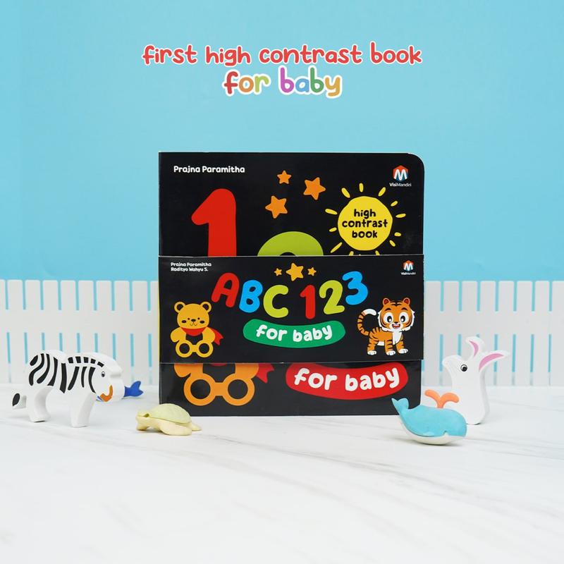 Buku Anak ABC 123 For Baby High Contrast Book - Ziyad Books 2