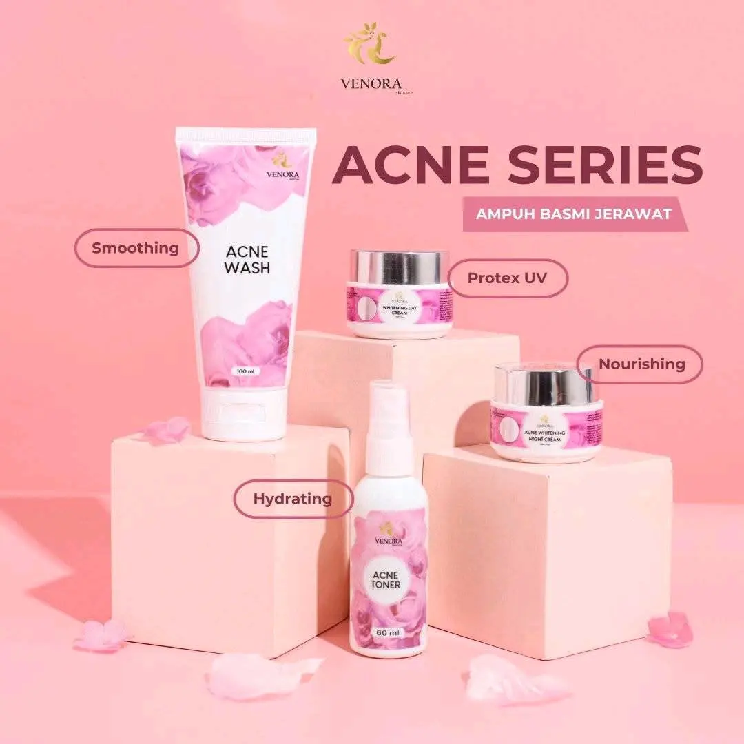 VENORA SKINCARE normal whitening Flek luminous Jerawat Acne Treatment Kusam Pencerah Wajah Facial Aging Perawatan