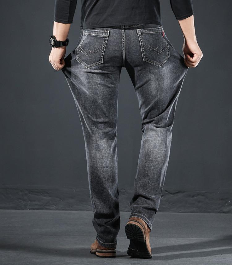 Product Introduction of Men Clothing New Pattern Recreational Vintage Nostalgia Smoky Grey Jeans Straight Cylinder Loose Street Trousers Autumn Female 10