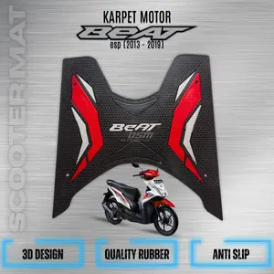 Karpet Motor Honda Beat 2013-2019 / Karpet Motor Anti slip Warna Solid Sporty Sporty