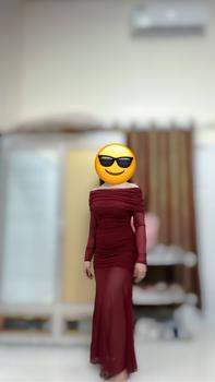 Product Review of [Đ2] Đầm trễ vai tay dài có lót trong chất thun lưới co giãn from ➻**💜 0