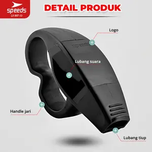 SPEEDS Peluit Wasit Pluit Treble Whistle Olahraga Periwitan Sport 120db Handle Grip Jari Anti Slip 007-13