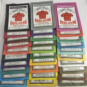 WANTEX CAP NILON Varian Warna Warni Wantex Kain Pakaian Textil Permanen Jeans Silk Tie Dye Prakarya Kerajinan Craft Crafting Art Seni Kesenian Kertakes Homestuff Peralatan Perlengkapan Paint Painting Air Water DIY Pewarna Colour Color