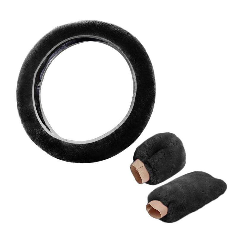 Product Introduction of Universal Warm Plush Car Steering Wheel Cover Gearshift Women Protector Soft Decoration Y4J5 28