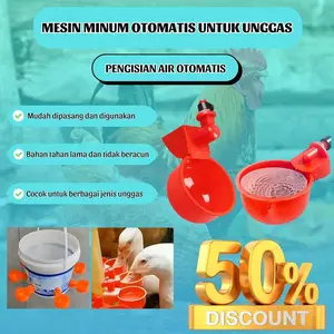 Tempat Minum Otomatis untuk Ayam dan Bebek, cocok untuk unggas dan hewan peliharaan, cangkir minum unggas, mangkuk minum untuk burung dan ayam betina.-MZH