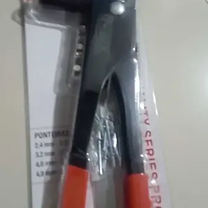 TrexTang Rivet Alumunium 9.5INCH Hand Riveter Riveter Tembakan Paku 10pcs Mata Heavy Duty Rivet Gun Cocok untuk Proyek yang Membutuhkan Ketepatan