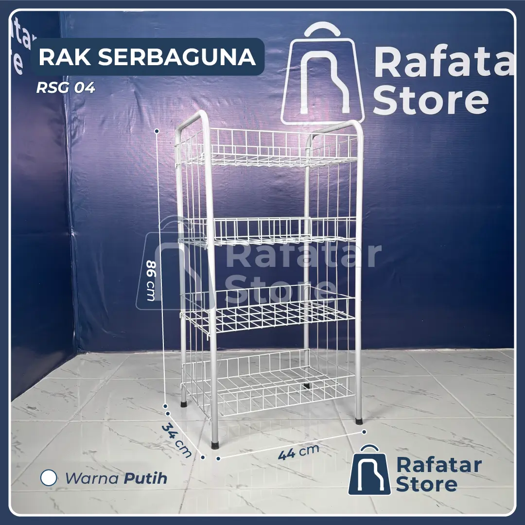RAK SERBAGUNA SUSUN 4 PIPA // RSG SUSUN 04 // RAK BUKU SUSUN 4 PIPA