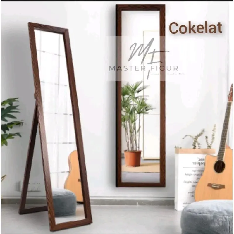 kaca cermin standing mirror berdiri ukurang 90x35
