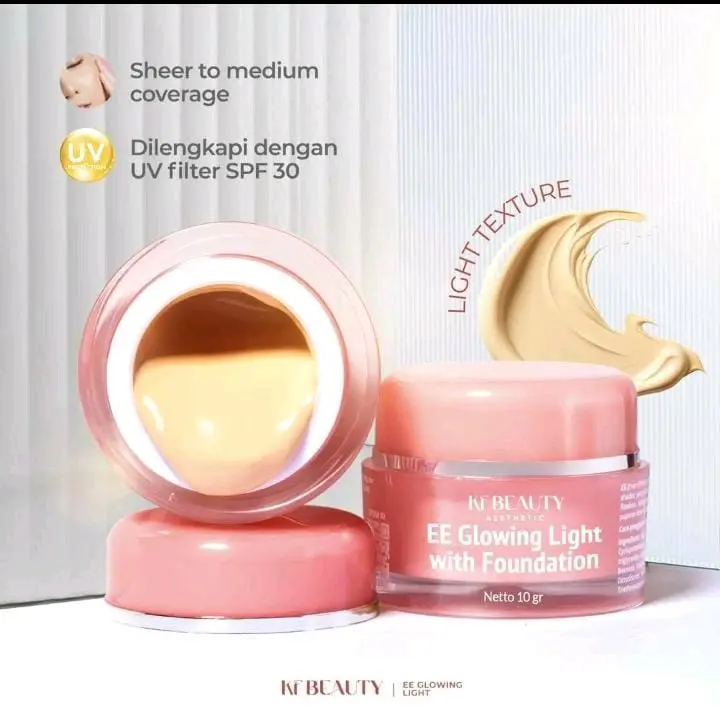 EE GLOWING LIGHT WITH FONDATION KF BEAUTY Medium Coverage