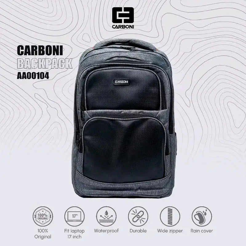 TAS RANSEL LAPTOP CARBONI AA00104 Backpack 1