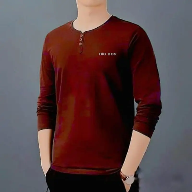 Kaos Kancing Pria BIG BOS / Atasan Pria Kaos Krah Kancing Distro Lengan Panjang / Pakaian Pria Bahan Catton Adem Terbaru 5