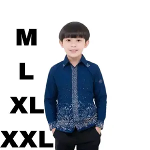 Kemeja anak laki laki Umur 2-13 tahun Lengan panjang murah modern premium - Baju Batik anak Lengan panjang Usia 2-13 tahun Kemeja formal pesta anak cowok laki-laki katun modern kekinian terbaru