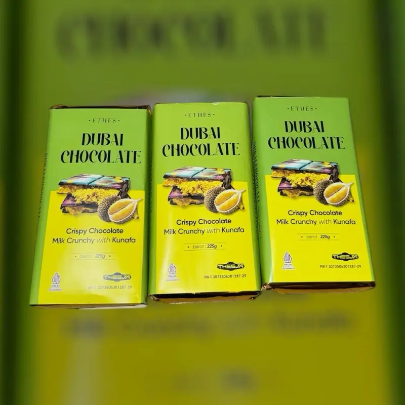 COKLAT DUBAI DURIAN ETHES 200gram Manis Chocolate 4