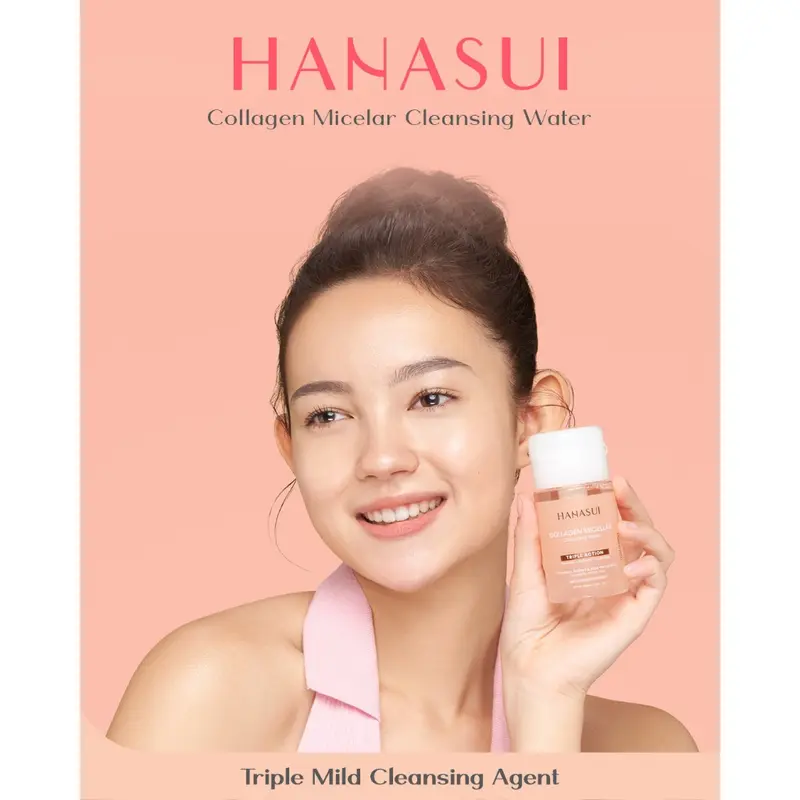HANASUI COLLAGEN MICELLAR CLEANSING WATER 100ML 3