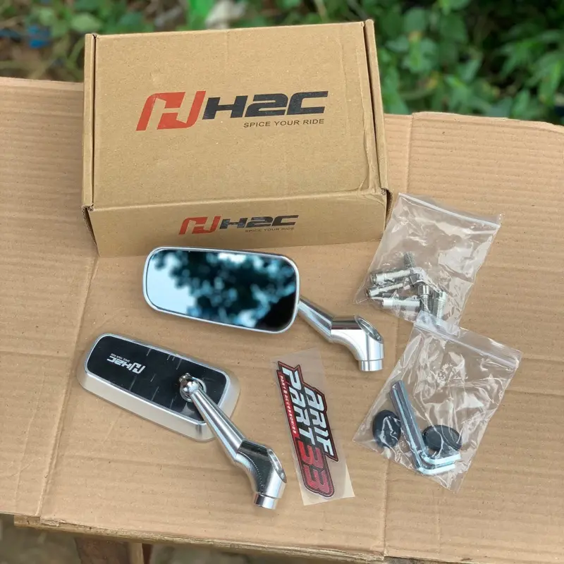 ￼Spion Model H2C Original Vietnam Universal Semua Motor 1 Set Kanan Kiri Detail Kontes Motorcycle Asli 2