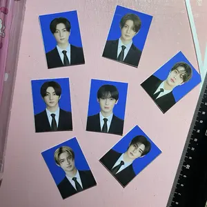 (Enhypen) Pas Foto  Latar Biru Aesthetic - K-Pop Idol - Reanimar Studio