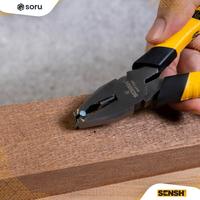 Gambar SORU - Tang Kombinasi 6 Inci Ergonomis Carbon Steel Pegangan Anti-Slip - SENSH SH11001 dari Soru Indonesia Kota Bandung 4 Tokopedia