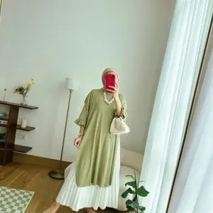 MT - Tunik Daily Necis Tangan Knit Condru Belah Samping