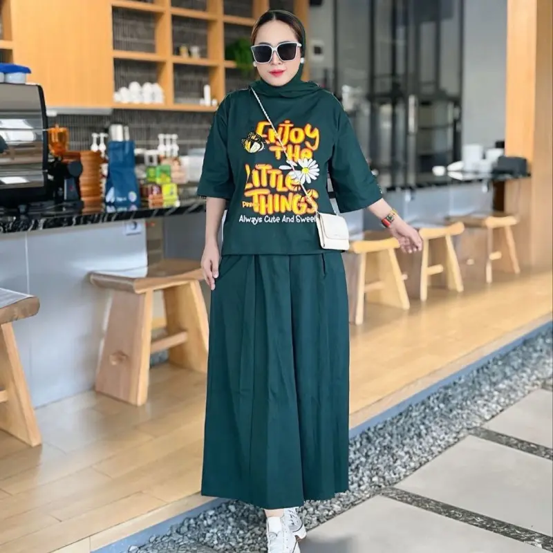 Setelan Rok Wanita Dewasa  DM3 Cloth Bahan Katun Combed 2