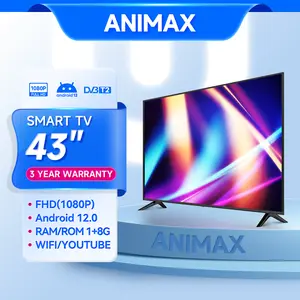 [ S43 ]Animax TV LED 43 inch Full HD Ready Smart TV Televisi Murah(SMART-S43A) hdmi lcd youtube netflix WiFi Smart TV android 14.0 prime video wifi