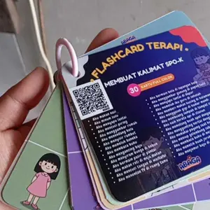 Membuat Kalimat Sederhana SPOK - Flashcard Terapi Kartu Wicara Speech Delay Autis ABK